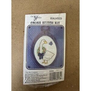 Vintage Counted Cross Stitch Kit - The New Berlin Goose w/Wreath NIP